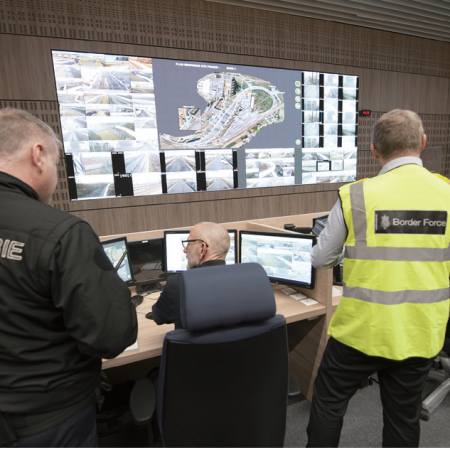 ЕВРОТУННЕЛЬ, новый центр контроля безопасности во французском терминале в Кокеле TWA серии,P1.8 мм,20 квм